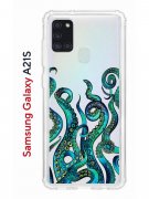 Чехол-накладка Samsung Galaxy A21S Kruche Print Щупальца