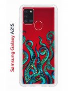 Чехол-накладка Samsung Galaxy A21S Kruche Print Щупальца