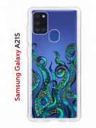 Чехол-накладка Samsung Galaxy A21S Kruche Print Щупальца