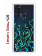 Чехол-накладка Samsung Galaxy A21S Kruche Print Щупальца