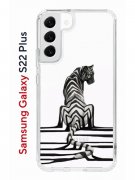 Чехол-накладка Samsung Galaxy S22 Plus Kruche Print Tiger