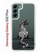 Чехол-накладка Samsung Galaxy S22 Plus Kruche Print Tiger