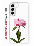 Чехол-накладка Samsung Galaxy S22 Plus Kruche Print Пион
