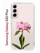 Чехол-накладка Samsung Galaxy S22 Plus Kruche Print Пион