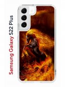 Чехол-накладка Samsung Galaxy S22 Plus Kruche Print Конь огонь