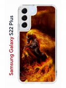 Чехол-накладка Samsung Galaxy S22 Plus Kruche Print Конь огонь