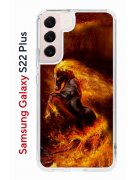 Чехол-накладка Samsung Galaxy S22 Plus Kruche Print Конь огонь