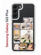 Чехол-накладка Samsung Galaxy S22 Plus Kruche Print Коты-Мемы