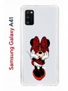 Чехол-накладка Samsung Galaxy A41 Kruche Print Минни