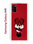 Чехол-накладка Samsung Galaxy A41 Kruche Print Минни