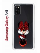Чехол-накладка Samsung Galaxy A41 Kruche Print Минни