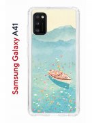 Чехол-накладка Samsung Galaxy A41 (587678) Kruche PRINT озеро цветов