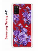 Чехол-накладка Samsung Galaxy A41 Kruche Print Roses