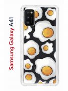 Чехол-накладка Samsung Galaxy A41 (587678) Kruche PRINT Глазунья