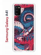 Чехол-накладка Samsung Galaxy A41 Kruche Print Японская змея