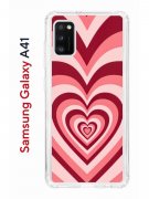 Чехол-накладка Samsung Galaxy A41 Kruche Print Сердце