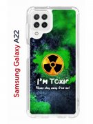 Чехол-накладка Samsung Galaxy A22/M22/M32 Kruche Print Toxic