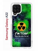 Чехол-накладка Samsung Galaxy A22/M22/M32 Kruche Print Toxic