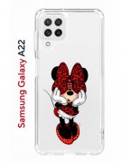 Чехол-накладка Samsung Galaxy A22/M22/M32 Kruche Print Минни