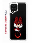 Чехол-накладка Samsung Galaxy A22/M22/M32 Kruche Print Минни