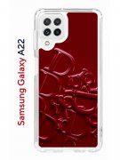 Чехол-накладка Samsung Galaxy A22 Kruche Print Dior