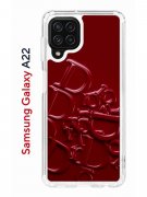 Чехол-накладка Samsung Galaxy A22 Kruche Print Dior