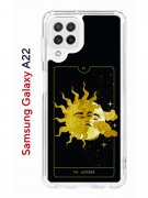 Чехол-накладка Samsung Galaxy A22/M22/M32 Kruche Print Tarot Lovers