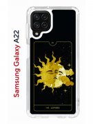 Чехол-накладка Samsung Galaxy A22/M22/M32 Kruche Print Tarot Lovers