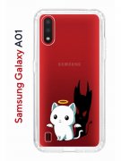 Чехол-накладка Samsung Galaxy A01/A015 Kruche Print Angel Demon