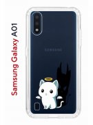 Чехол-накладка Samsung Galaxy A01/A015 Kruche Print Angel Demon