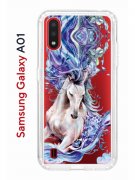 Чехол-накладка Samsung Galaxy A01/A015 Kruche Print Грация