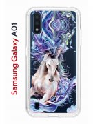 Чехол-накладка Samsung Galaxy A01/A015 Kruche Print Грация