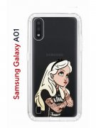 Чехол-накладка Samsung Galaxy A01/A015 Kruche Print Tattoo Girl