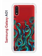 Чехол-накладка Samsung Galaxy A01/A015 (583858) Kruche PRINT Щупальца