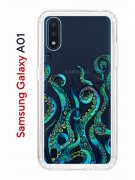 Чехол-накладка Samsung Galaxy A01/A015 (583858) Kruche PRINT Щупальца