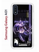 Чехол-накладка Samsung Galaxy A01/A015 Kruche Print Raiden Genshin