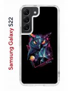 Чехол-накладка Samsung Galaxy S22 (610633) Kruche PRINT Retro Owl