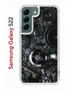 Чехол-накладка Samsung Galaxy S22 Kruche Print Двигатель
