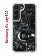 Чехол-накладка Samsung Galaxy S22 Kruche Print Двигатель