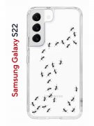 Чехол-накладка Samsung Galaxy S22 Kruche Print Муравьи