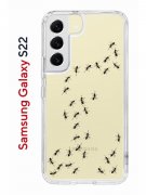 Чехол-накладка Samsung Galaxy S22 Kruche Print Муравьи