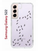 Чехол-накладка Samsung Galaxy S22 Kruche Print Муравьи