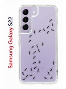 Чехол-накладка Samsung Galaxy S22 Kruche Print Муравьи