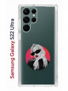 Чехол-накладка Samsung Galaxy S22 Ultra (610632) Kruche PRINT Alis