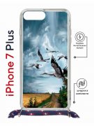 Чехол-накладка Apple iPhone 7 Plus (626142) Kruche PRINT Журавли