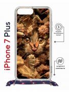 Чехол-накладка Apple iPhone 7 Plus (626142) Kruche PRINT Котик с рыбками