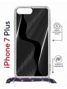 Чехол-накладка Apple iPhone 7 Plus (626142) Kruche PRINT Line black