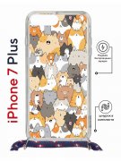 Чехол-накладка Apple iPhone 7 Plus (626142) Kruche PRINT Котики