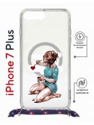 Чехол-накладка iPhone 7 Plus Kruche Print Magrope Рисуя любовь