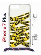 Чехол-накладка Apple iPhone 7 Plus (626142) Kruche PRINT Warning